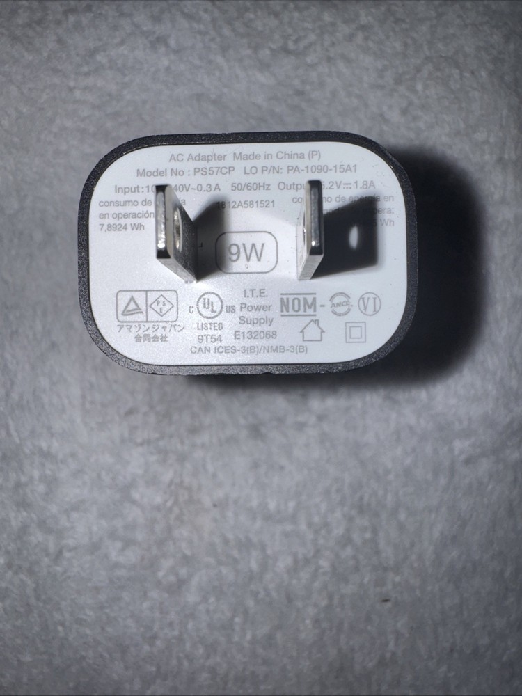 Amazon 9W OEM USB Charger AC Power Adapter Original