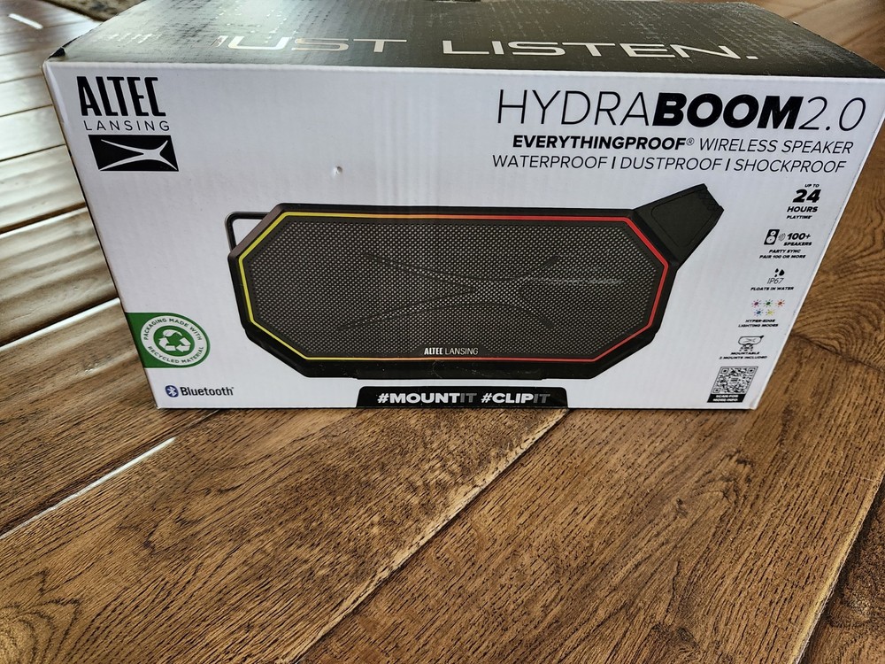 Altec Lansing HydraBoom 2.0 Bluetooth Speaker - Black