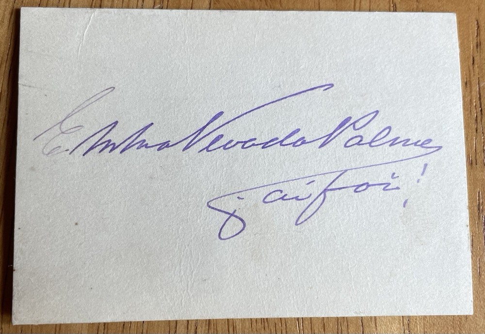 Opera Soprano Emma Nevada Autograph