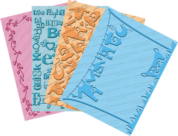 Cuttlebug 4 Embossing Folders 'Wall Decor & More Bundle' 2000409 444716