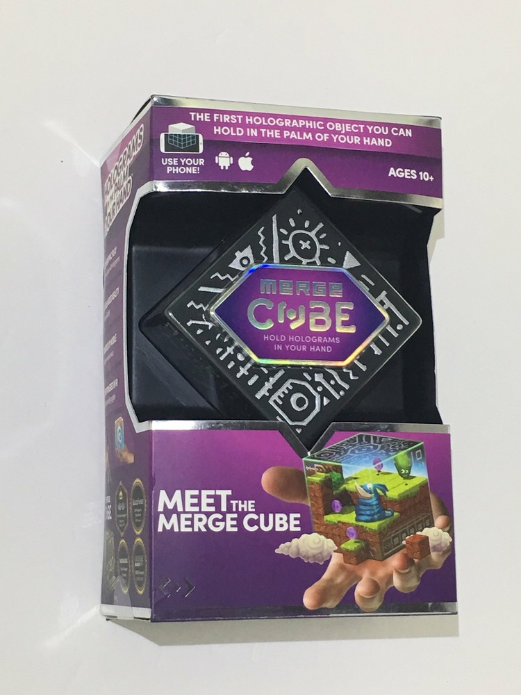 Meet The Merge Cube Holographic Hologram Object In Hand iPhone Android