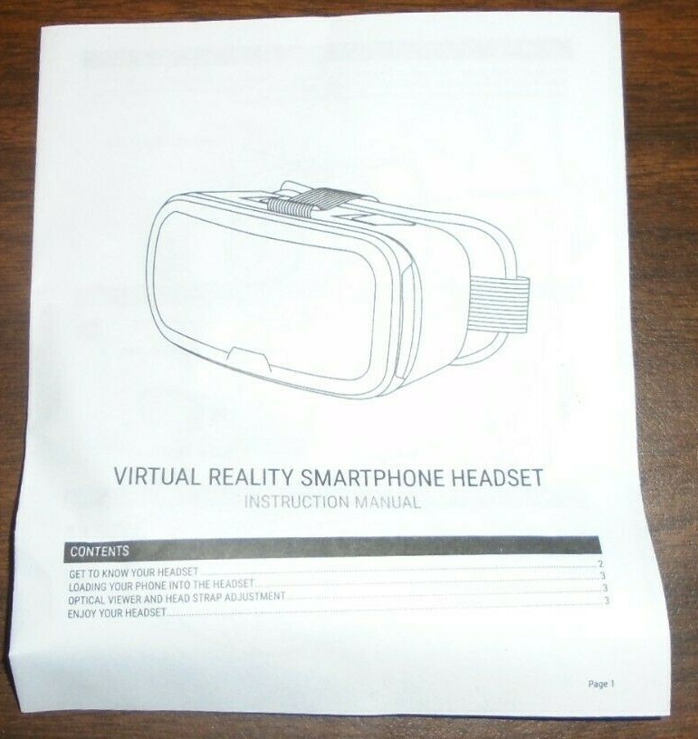 Onn Virtual Reality Smart Phone Headset