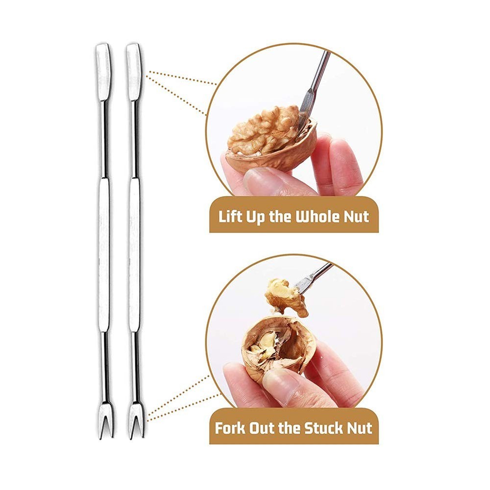 Nutcracker Heavy Duty Pecan Walnut Cracker Plier Opener Tool for Easy Cracking