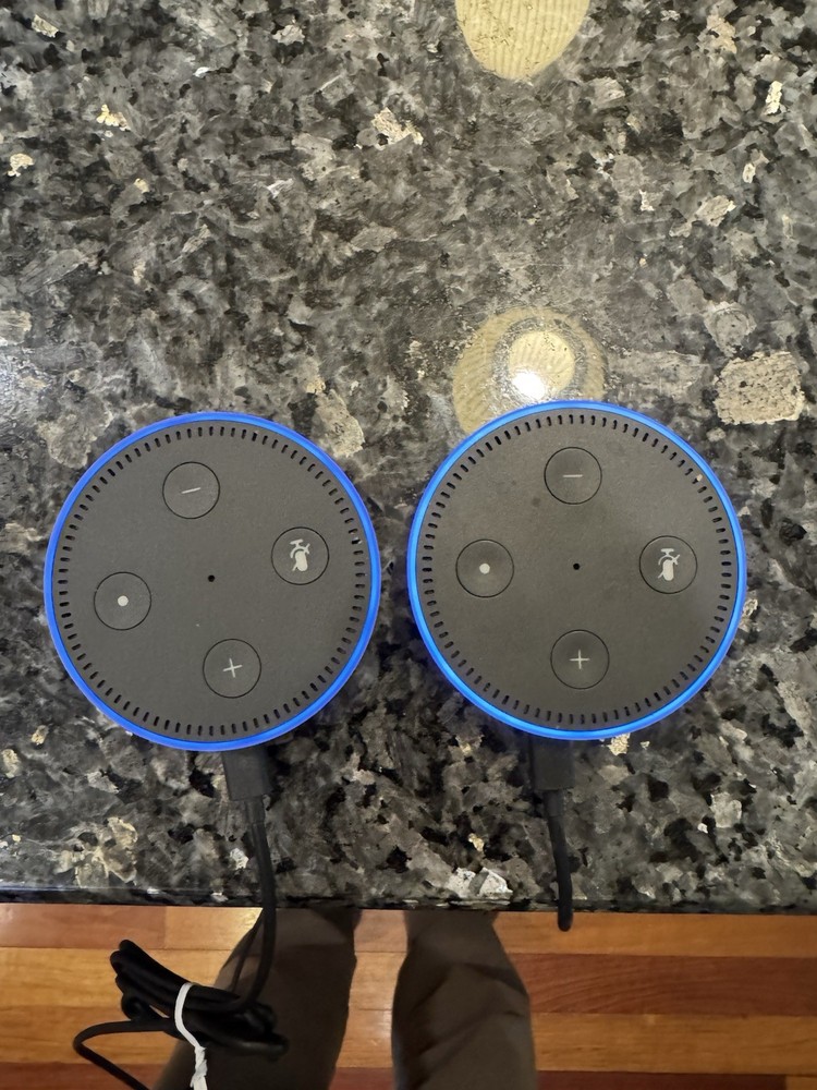 Amazon Echo Dot (2nd Generation) Smart Assistant - White X 2