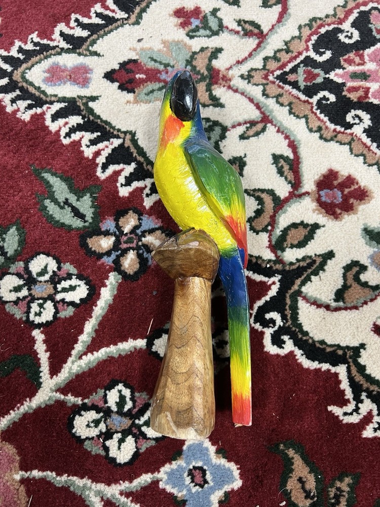 Bright Fun Multicolored Parrot Figurine