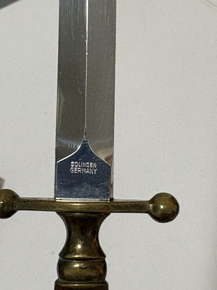 Stiletto Dagger - Letter Opener Solingen Germany Signed