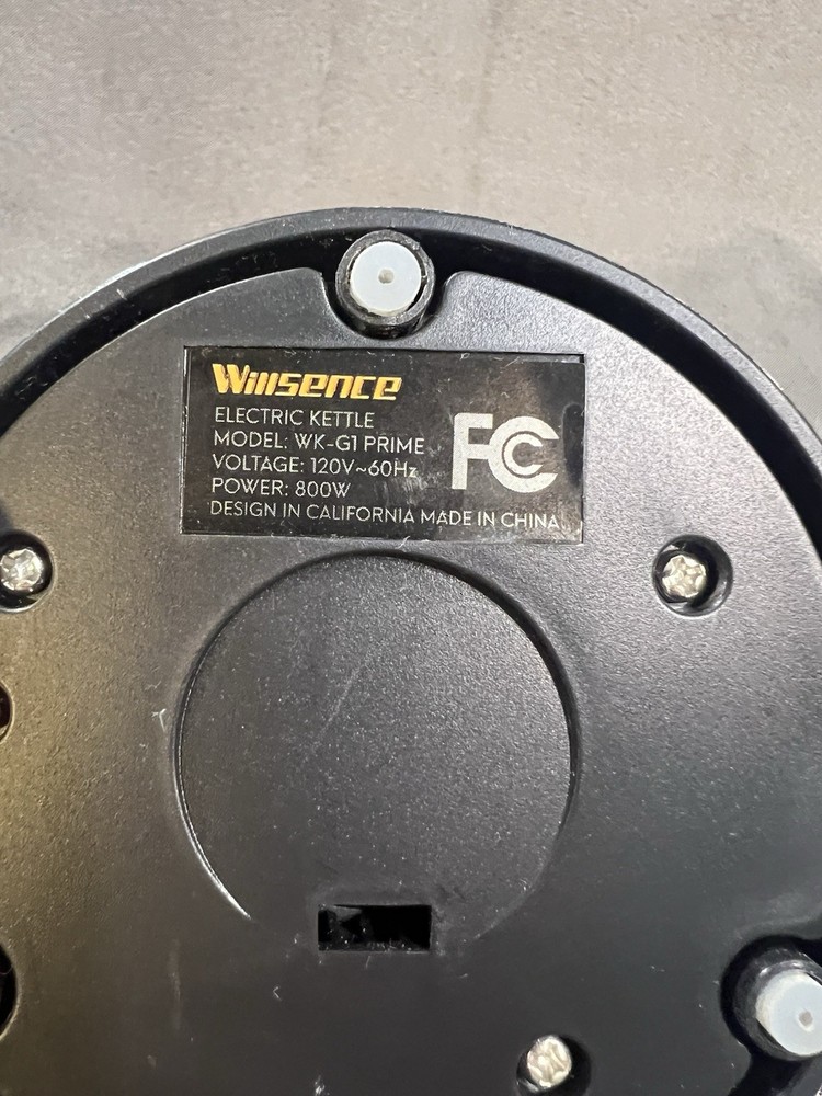 KETTLE ELECTRIC WILLSENCE MODEL WK-G1 (2523)