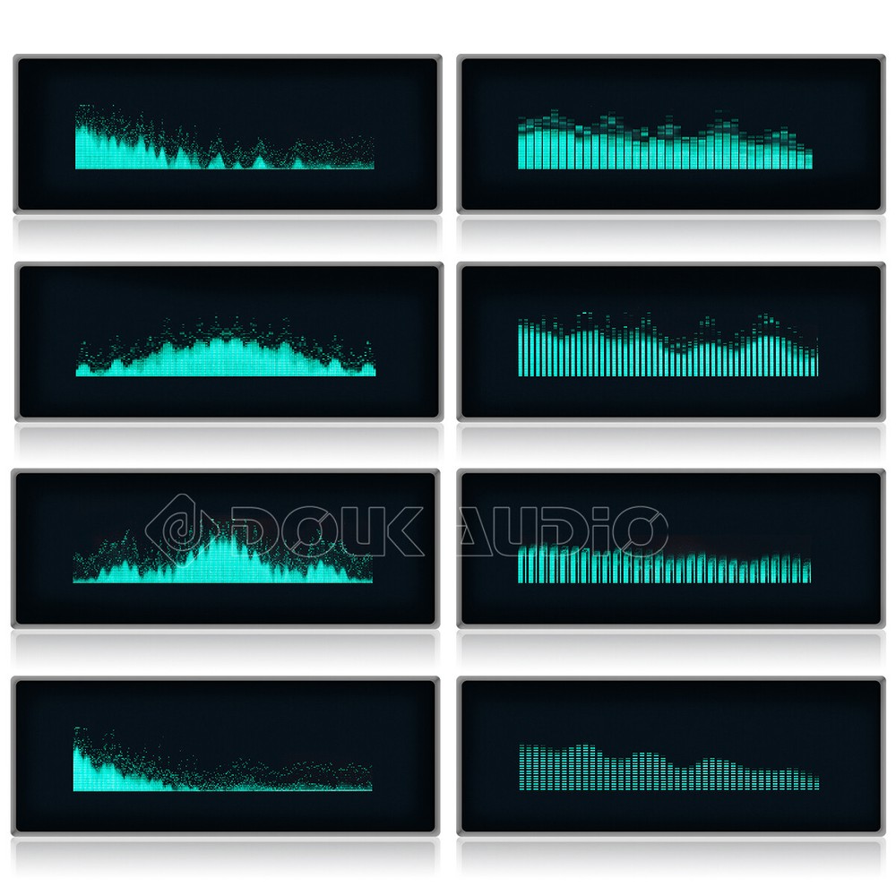 Douk Audio VFD Clock Music Spectrum Display Sound Level Indicator Dot Matrix MIC