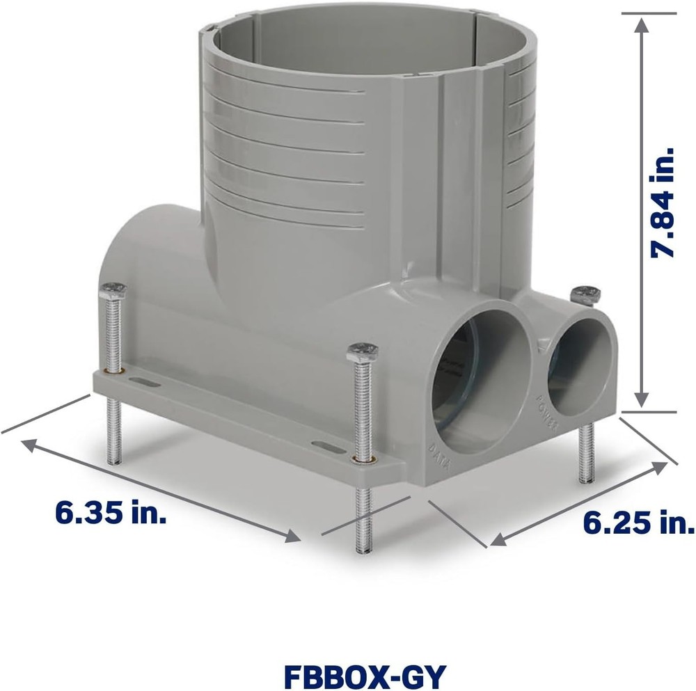 Gray Floor Box System for Various Flooring Types