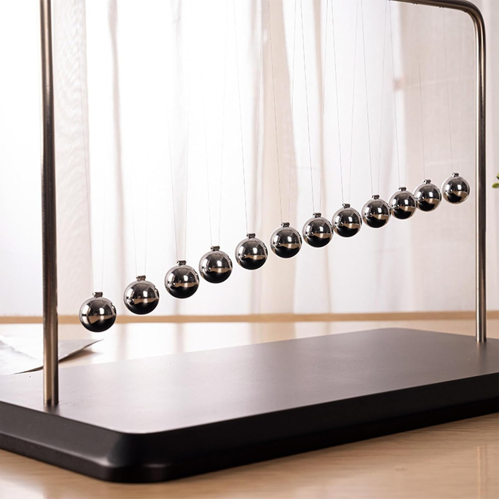 Newtons Cradle Balance Balls Office Decorations for Work Science Physics Gadget