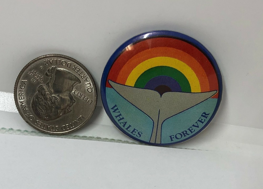 Whales Forever Rainbow Pin
