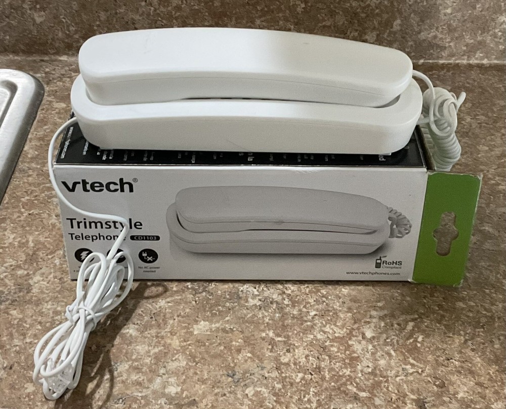 VTech Model #CD1103 Trimstyle Corded Phone - White