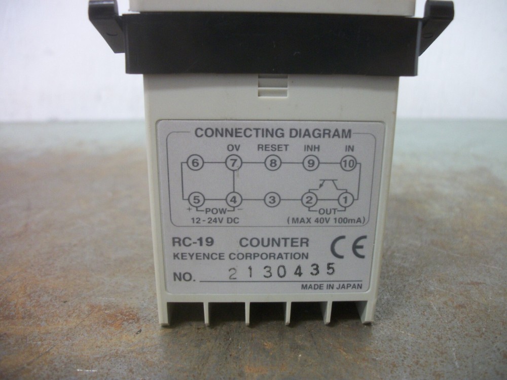 KEYENCE DIGITAL COUNTER UNIT RC-19