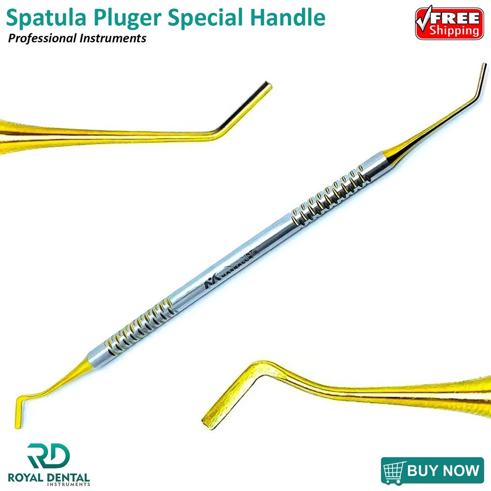 Dental Composite Filling Instruments Spatula & Plugger Titanium Gold Tips