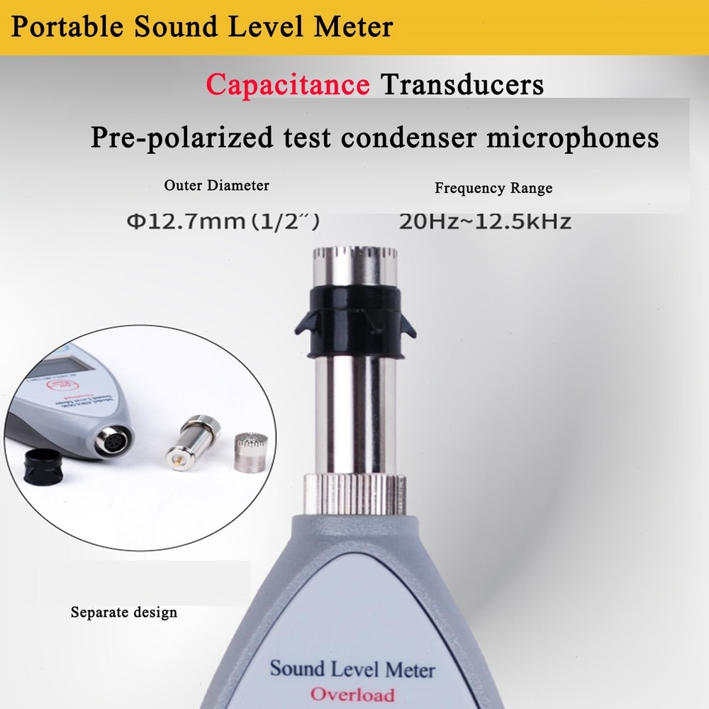 Type 2 Noise Meter Sound Level Meter Tester with Integrating Function 30~130dBA