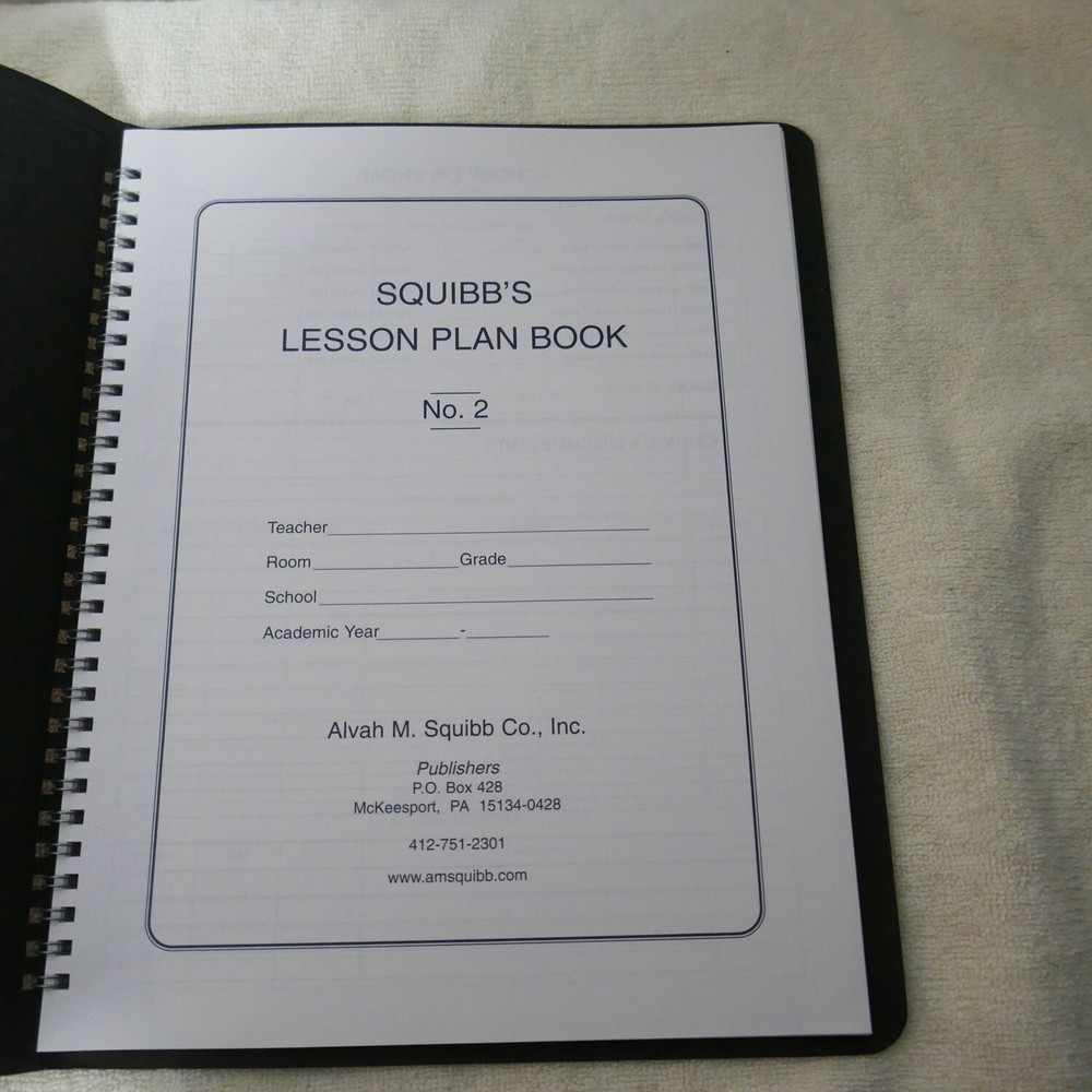SQUIBB'S Lesson Plan Book No. 2 Green