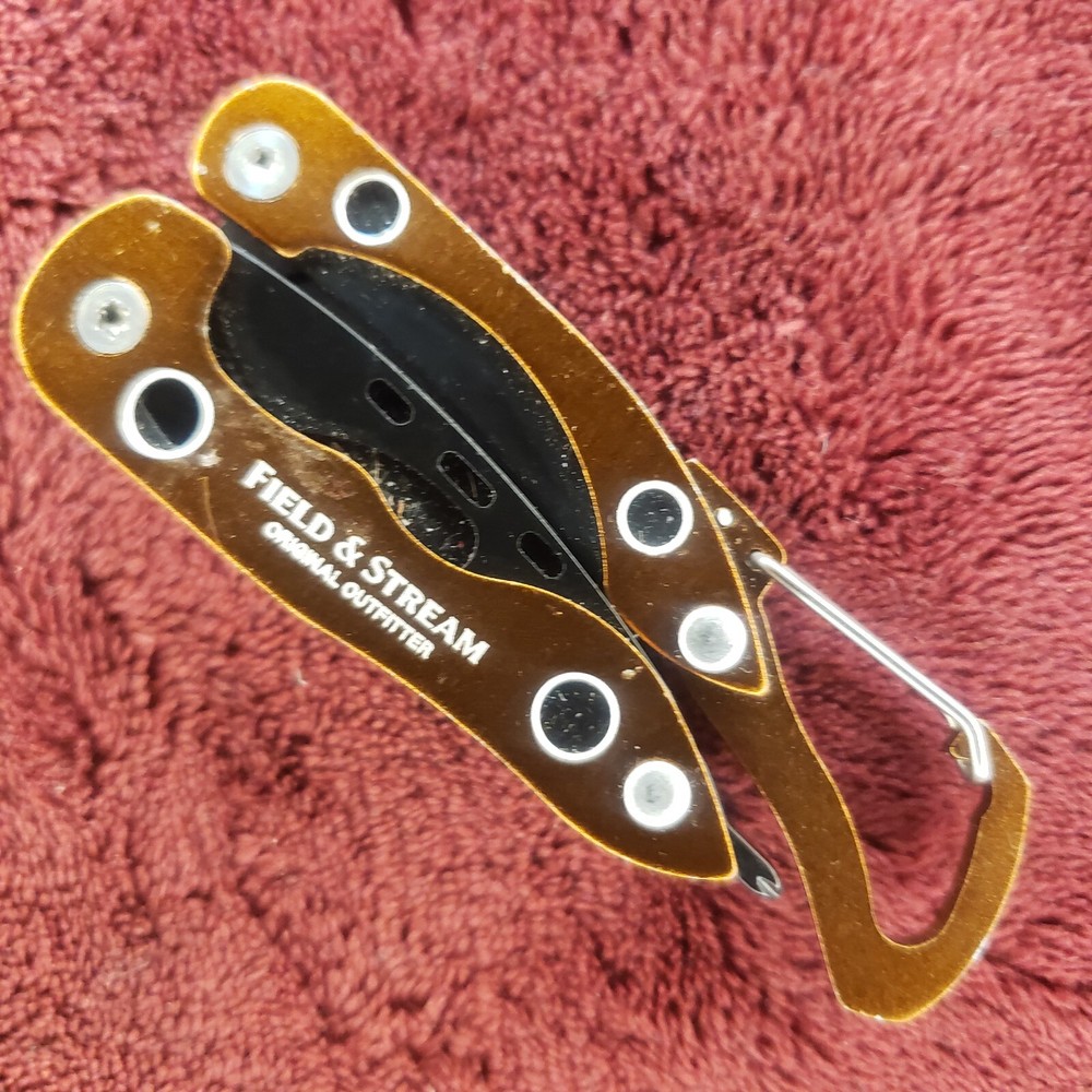 Field & Stream Multi Tool Orange Scissors Pliers