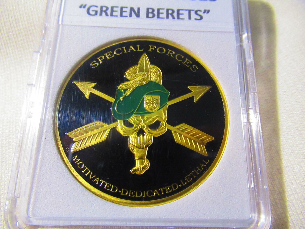 U S ARMY Special Forces "Green Berets" Challenge Coin