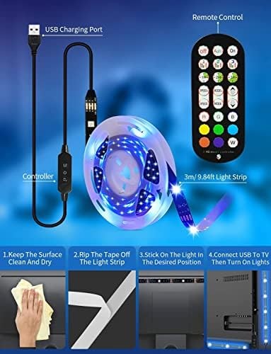 USB powered color changing TV backlights