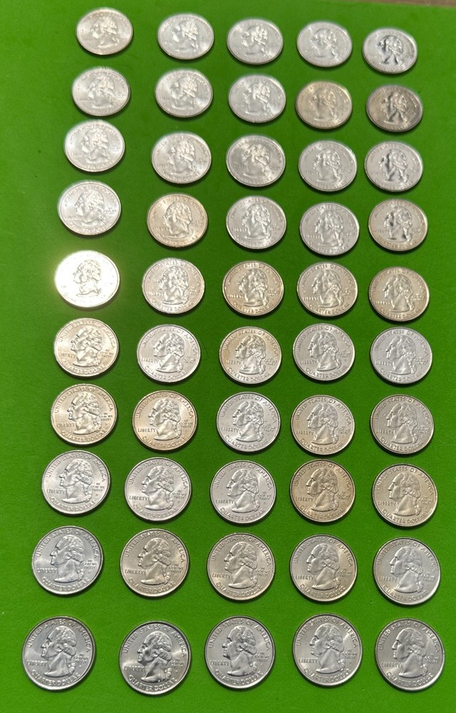 COMPLETE 100 Uncirculated State Quarters Set - D & P Mints, 1999-2008