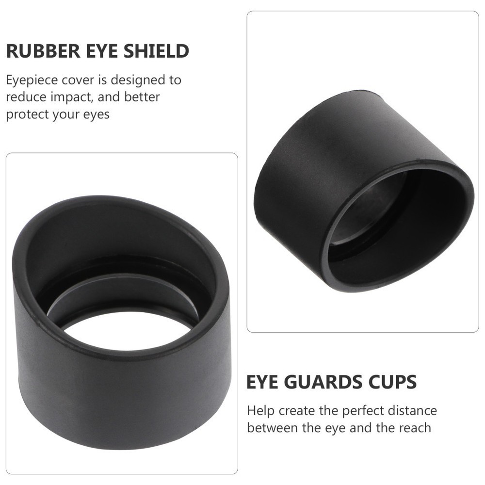 2 Pcs Microscope Goggles Binocular Eyepiece Covers Man Travel for
