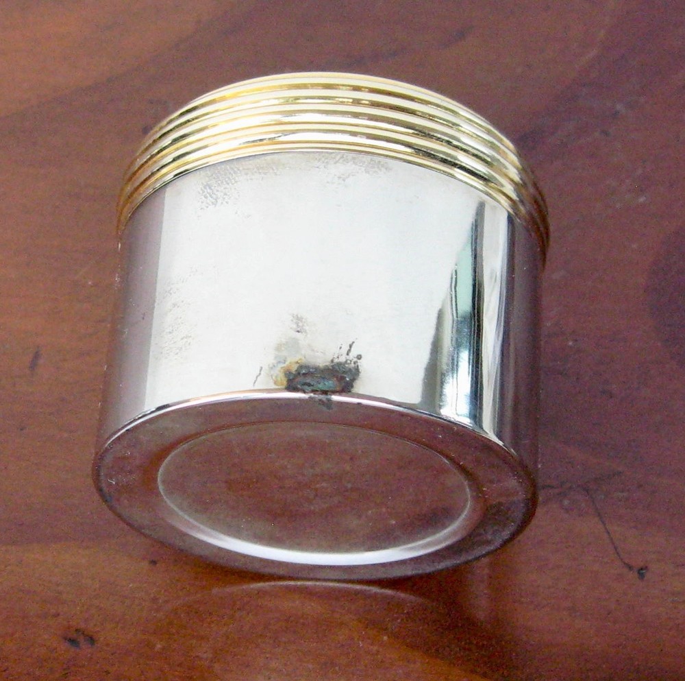 Silver Plated Desk Decorative Ornamental Compass with a small inside compartment