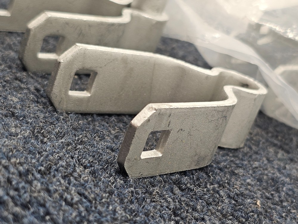 (QTY 4) Galvanized Chain Link Fence Gate Post Hinge