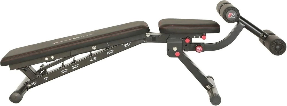 2000 Super Max XL Adjustable Weight Bench - 850 lb Capacity, Foldable Design