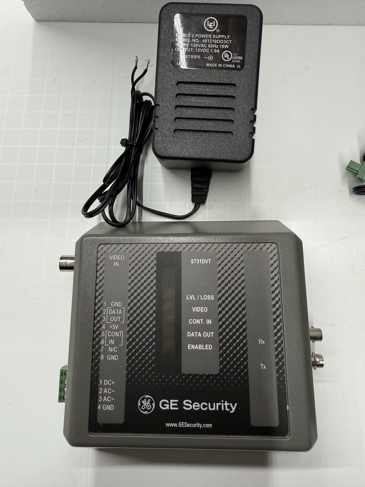 (2) GE Security Video & Reverse MPD Data S731DVT-EST2