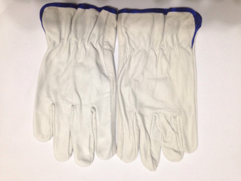 12 Pair Pack Cow Hide Grain Leather Driver, work ,safety golves Size (L)