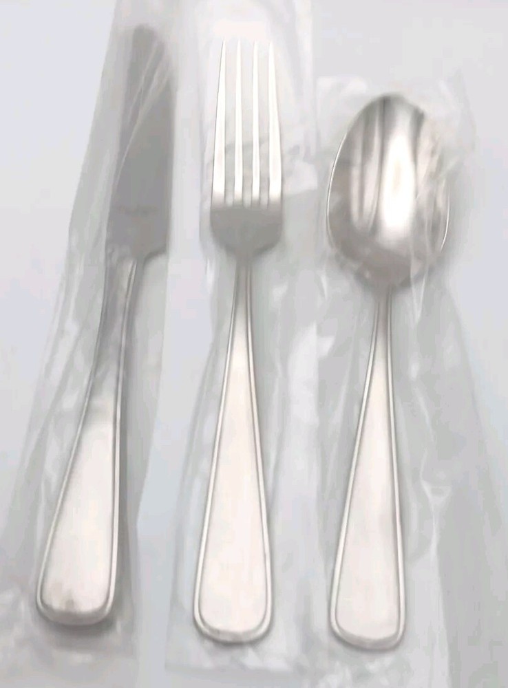 Reed & Barton Unison 3 Piece Place Set 18/10 Stainless Flatware Glossy