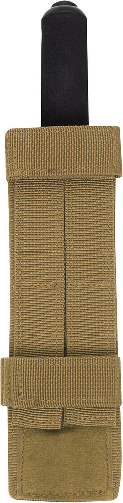 Coyote Brown Long MOLLE Holder for Baton Pouch Bottom Hook And Loop Web Strap