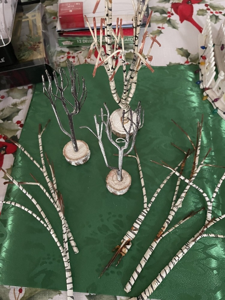 Trees  Lot - Accessory For Village Or Train Layout