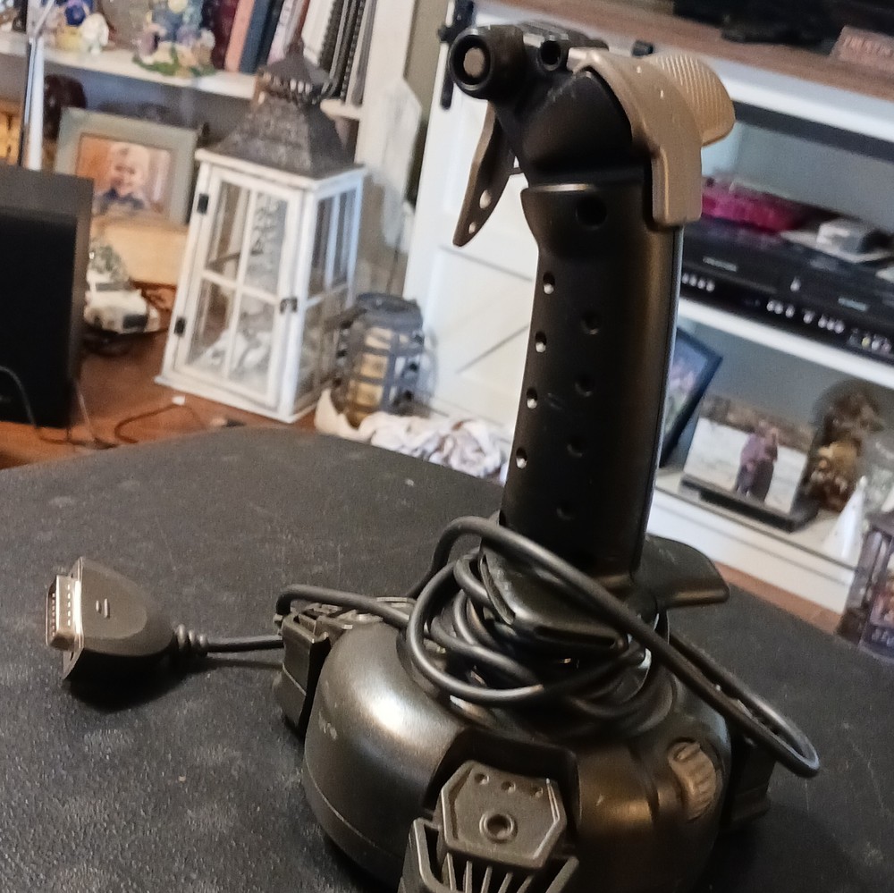 Saitek ST50 Wired Gameport Joystick Computer Game Controller for PC Gaming