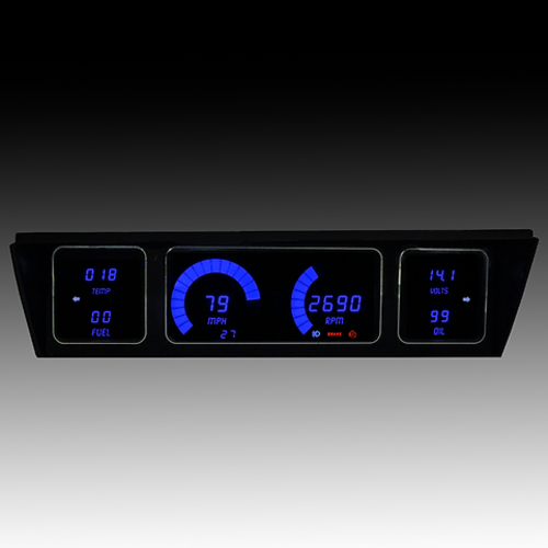 1977-1990 Impala/Caprice LED Direct Replacement Gauge Cluster, Red LEDs