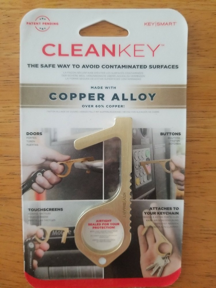 CLEAN KEY ANTIMICROBIAL COPPER ALLOY HAND TOOL-AVOID GERMS
