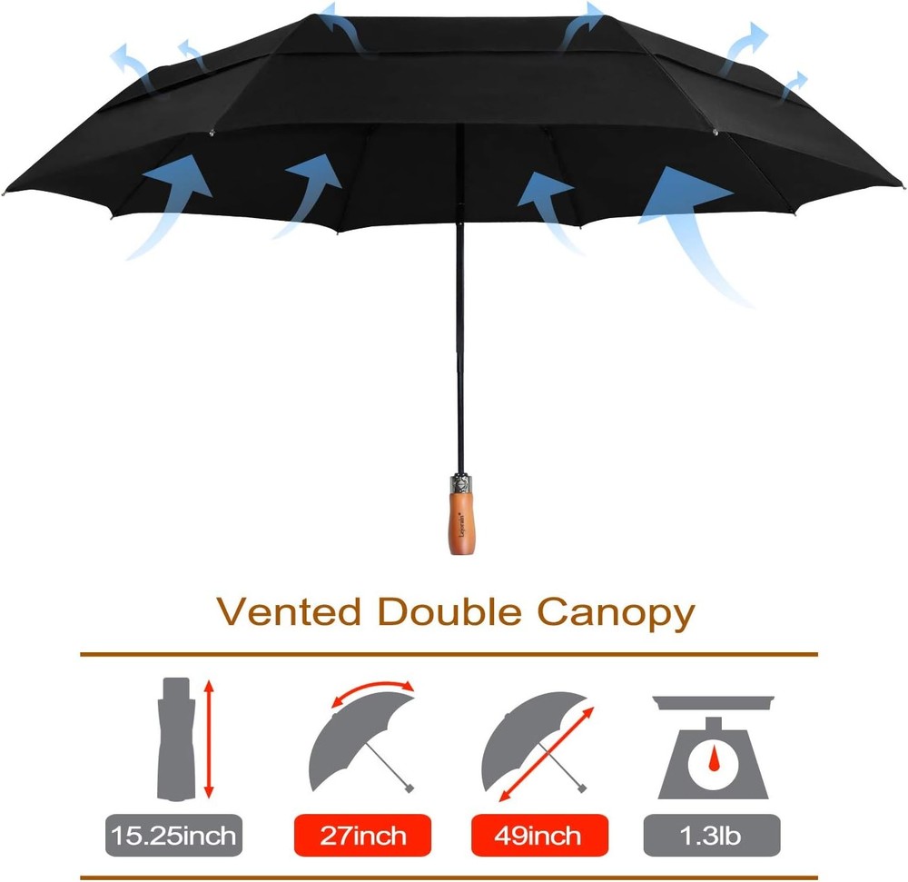 Large Compact Golf Umbrella Oversized Auto Open Close Folding Golf Umbrella