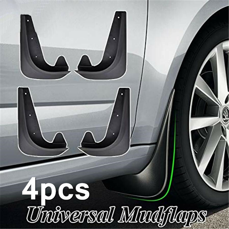 4PCS Mud Flaps Universal Splash Guards Front+Rear Combo Fender Includes Hardware