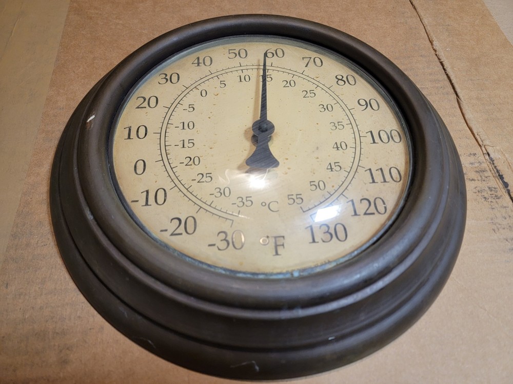 Conant Custom Brass Hanging Wall Thermometer