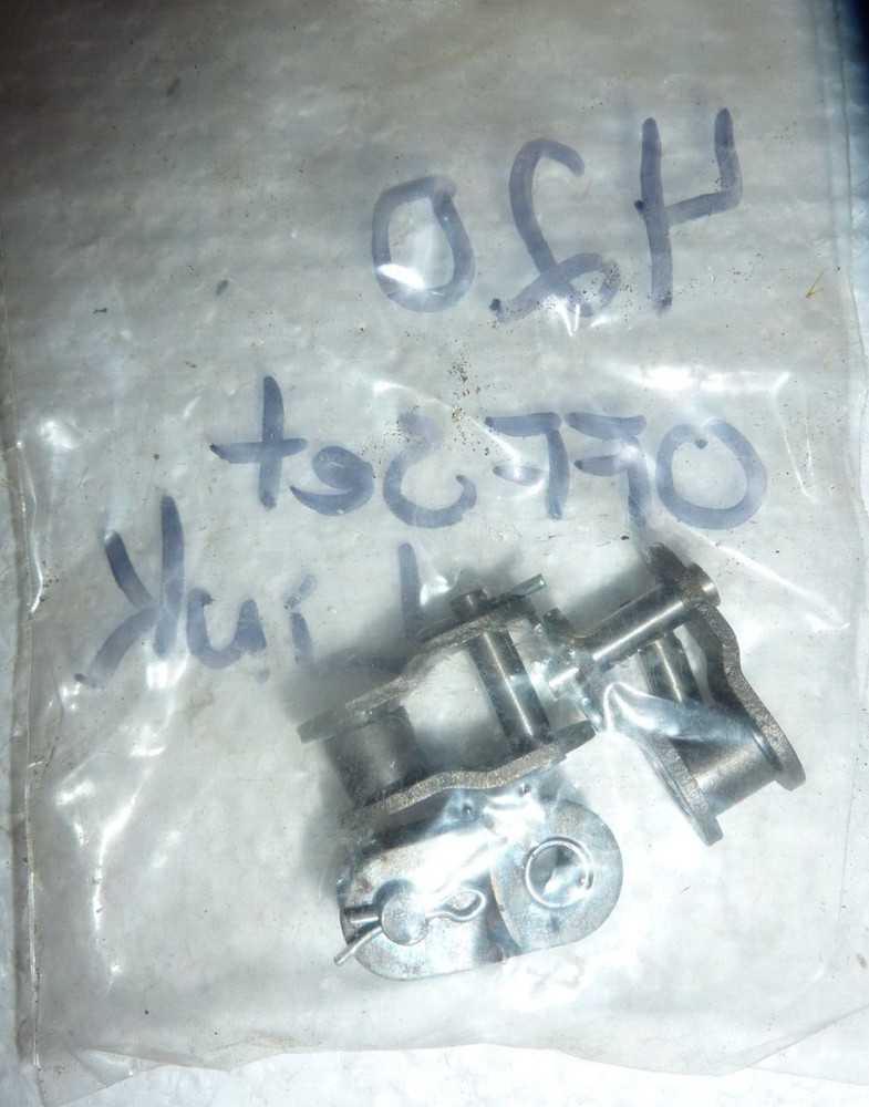 #420 Offset Half Link for Roller Chain Single Strand (Qty 3) S-30