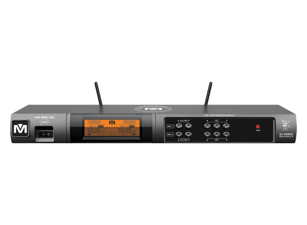 Better Music Builder VM-82U G5 Dual Channel UHF Wireless Microphone System