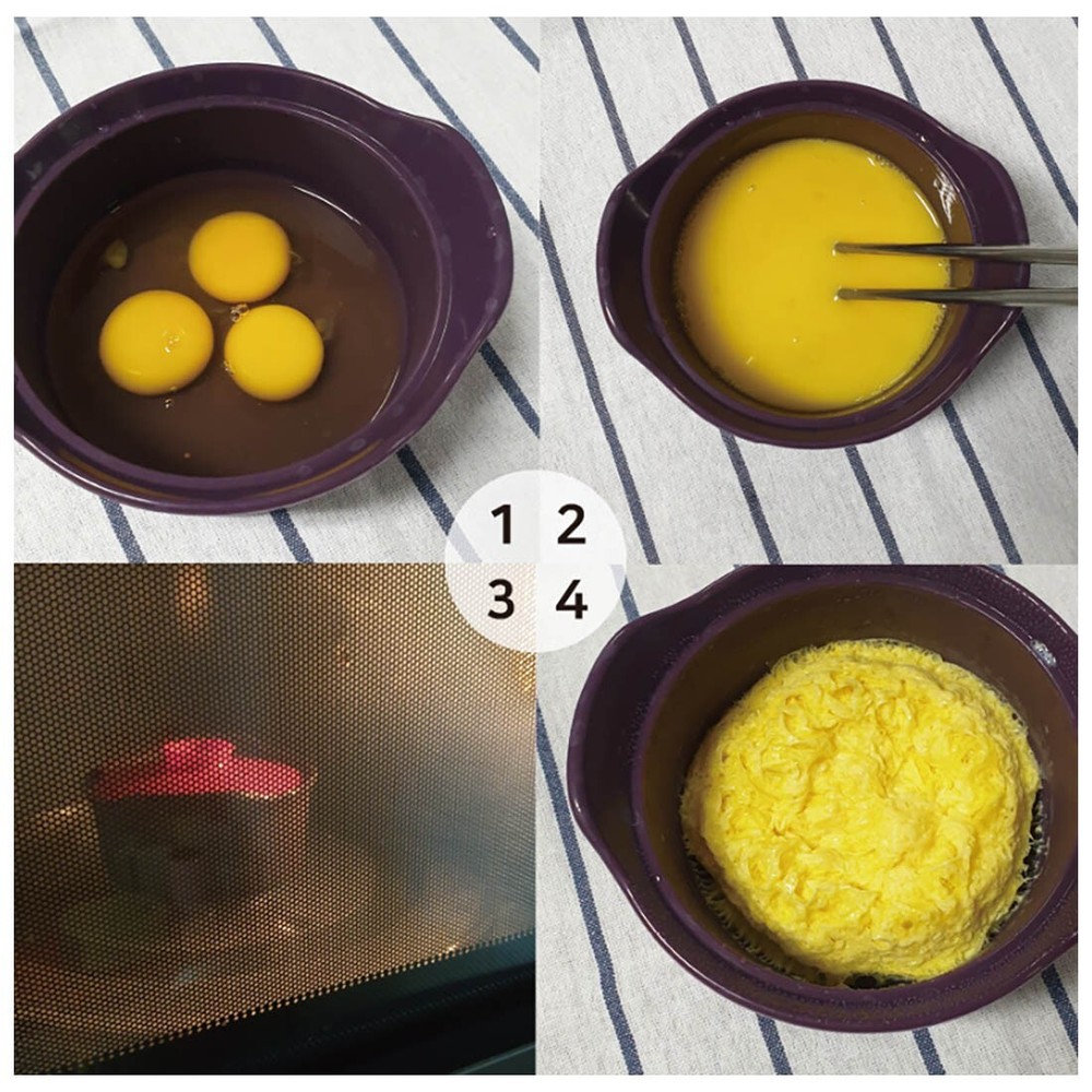 Pamire Silicone Microwave Egg Steaming Pot Steamer Egg Cooker (Pink)
