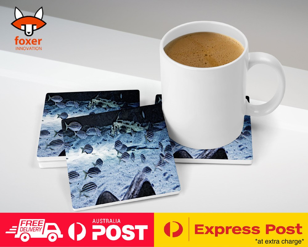 COASTER COFFEE DRINKING MAT|UNDERWATER SEA FISH #1
