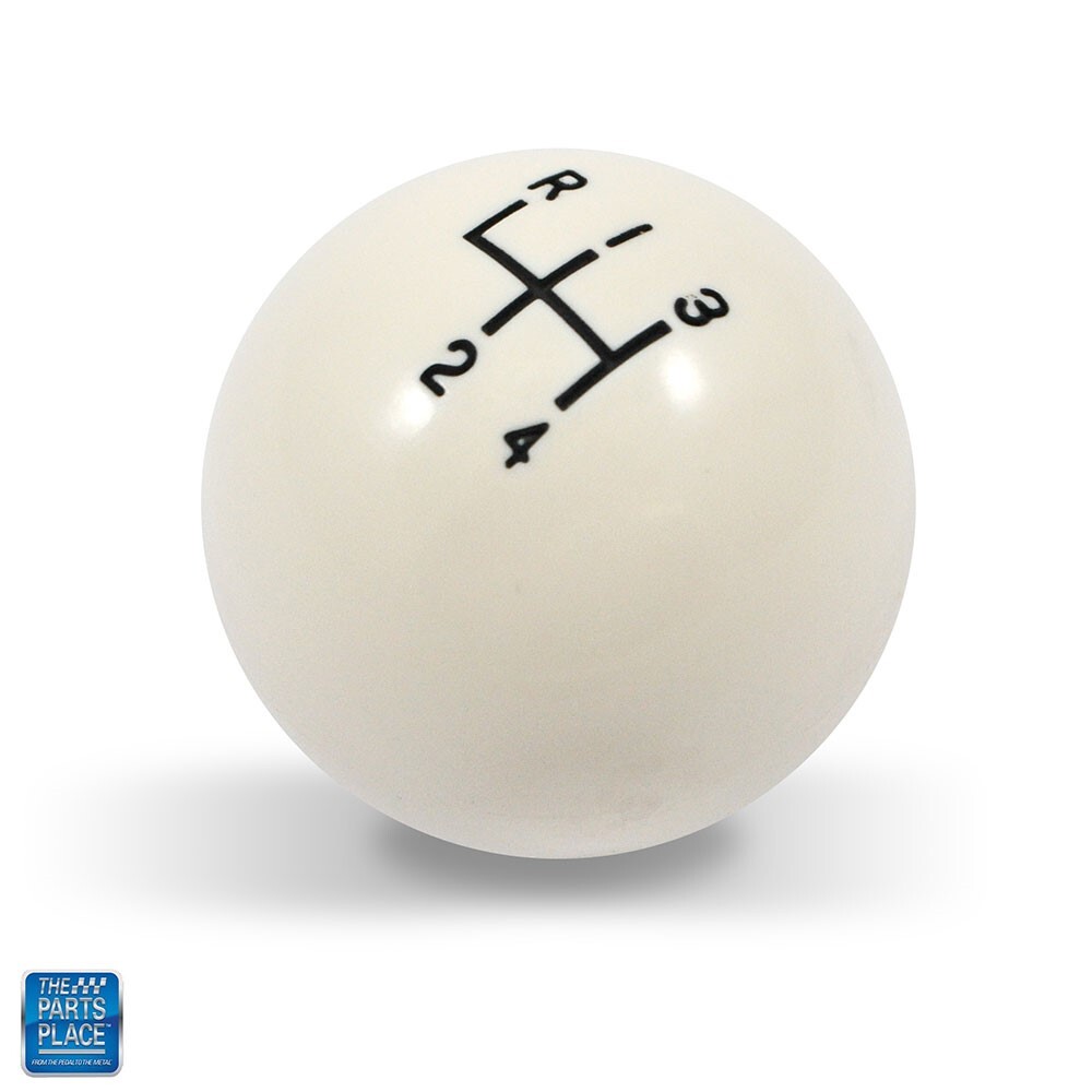 64-67 Chevelle Impala Nova White Manual Shift Ball 4 Speed Pattern Course New