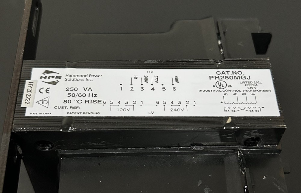 Hammond Power Solutions Inc. PH250MGJ Encapsulated Core Control Transformer