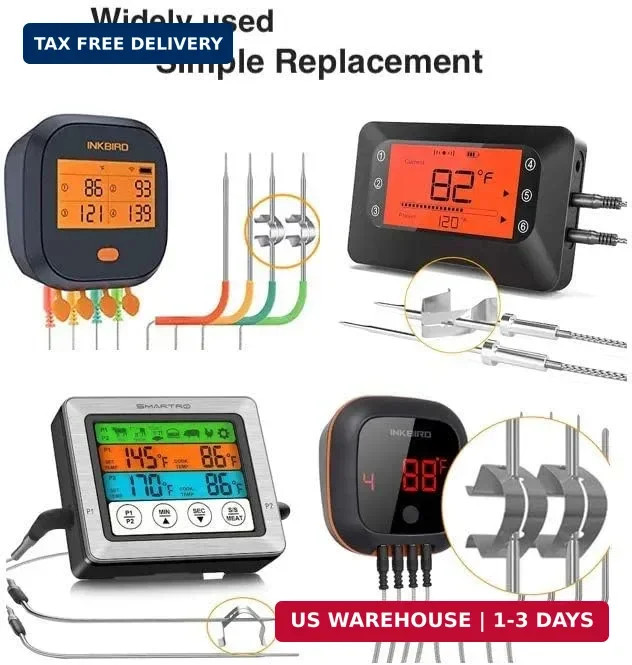 CLORY 4pcs Replacement Thermopro Maverick Temperature Reading Thermometer Grill