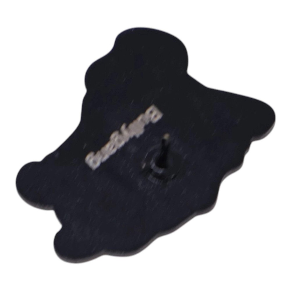 BULLY Orange Fist Blue Text Graphic Pin