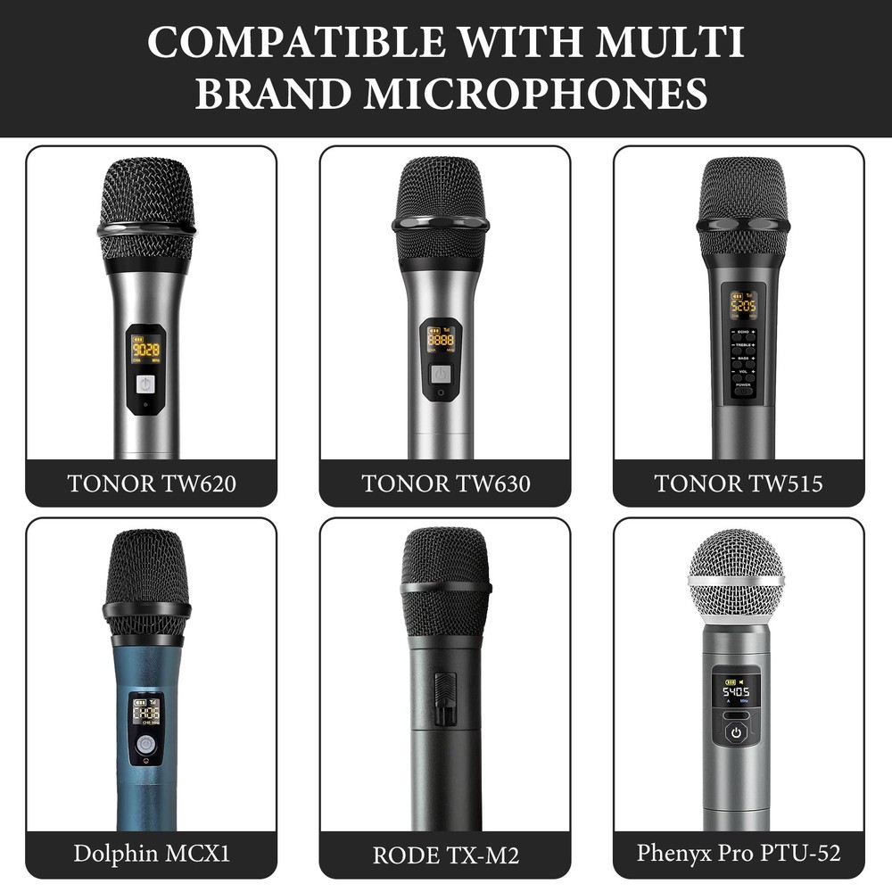 Geekria Microphone Hard Shell Travel Case (Black)