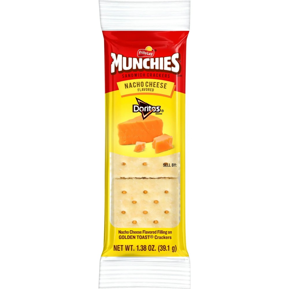 8CT MUNCHIES CRACKERS NACHO CHEESE 11.04OZ