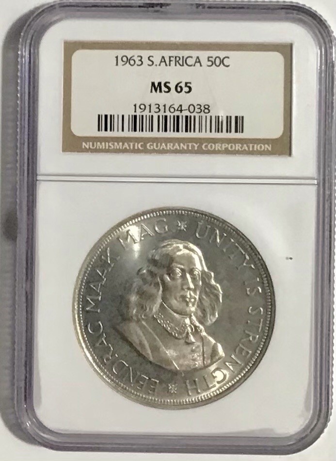 1963 S. Africa 50C MS 65